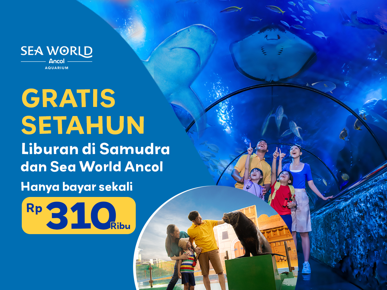 Rekreasi Setahun Gratis Dengan Annual Pass Samudra dan Sea World Ancol!